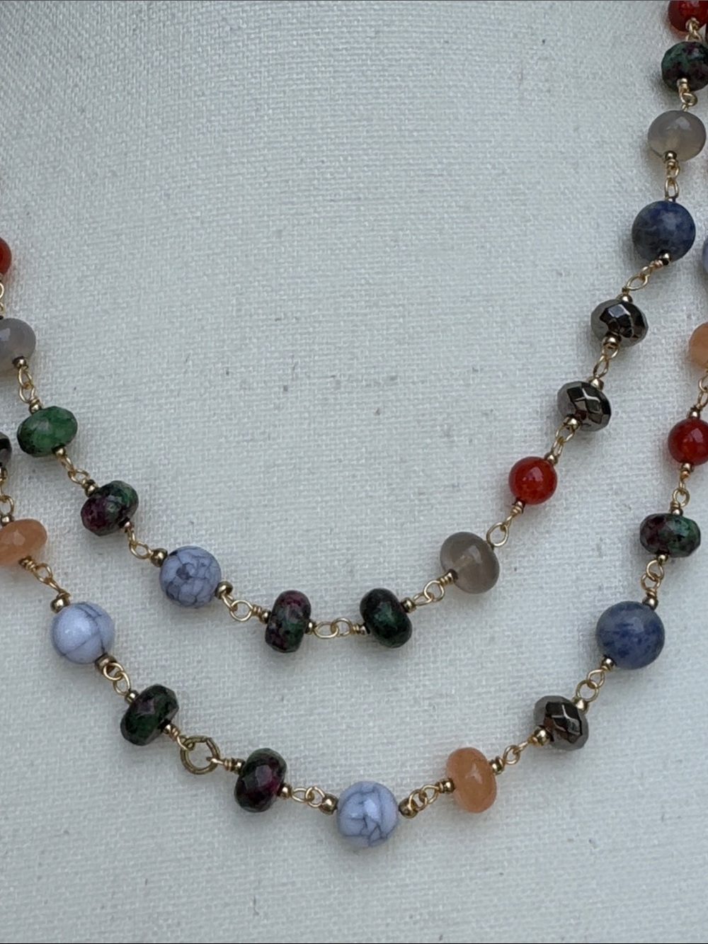 Nakamol double strand adjustable beaded necklace - Picture 6 of 7